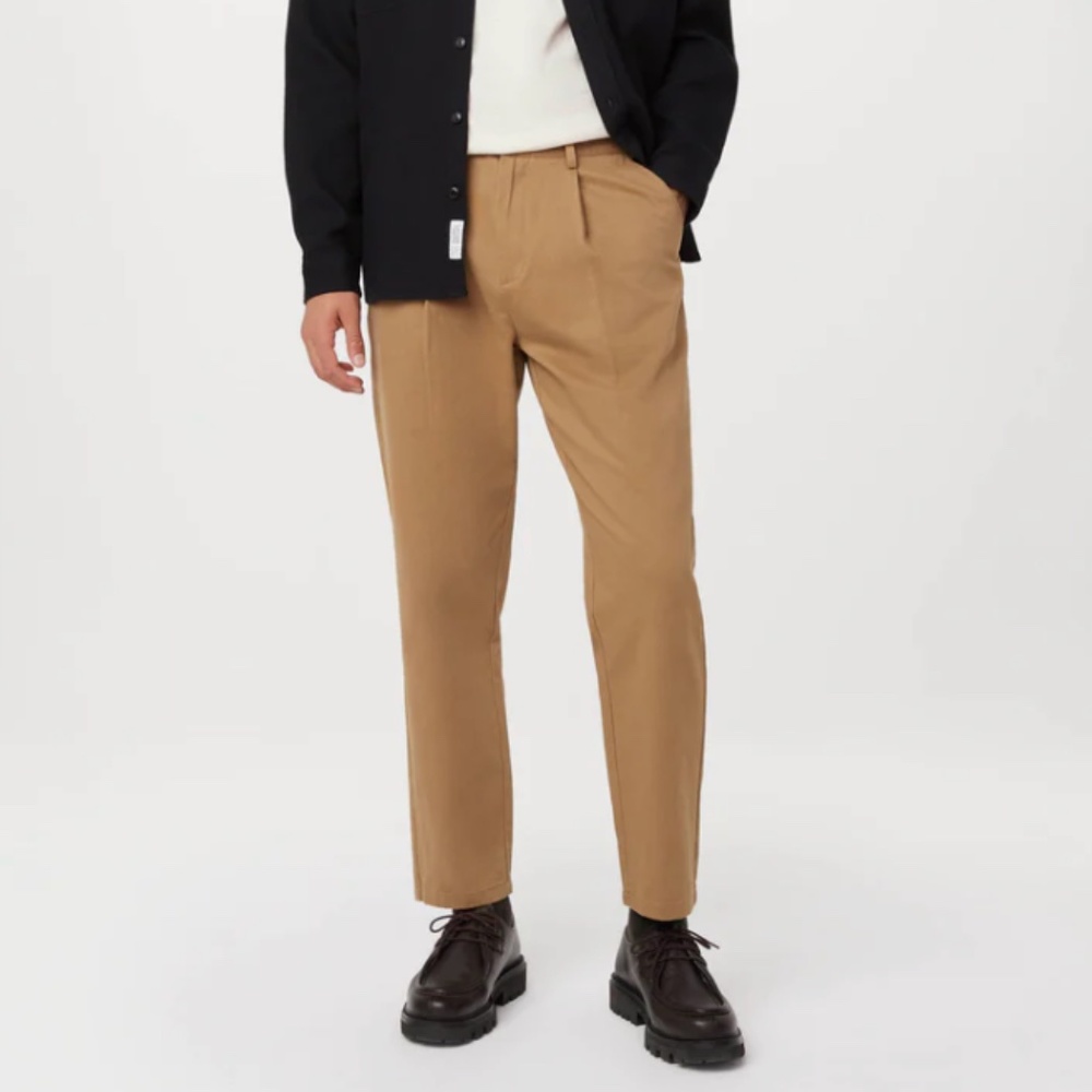 Frank and Oak The Jamie Pleated Chino Pant Size 30